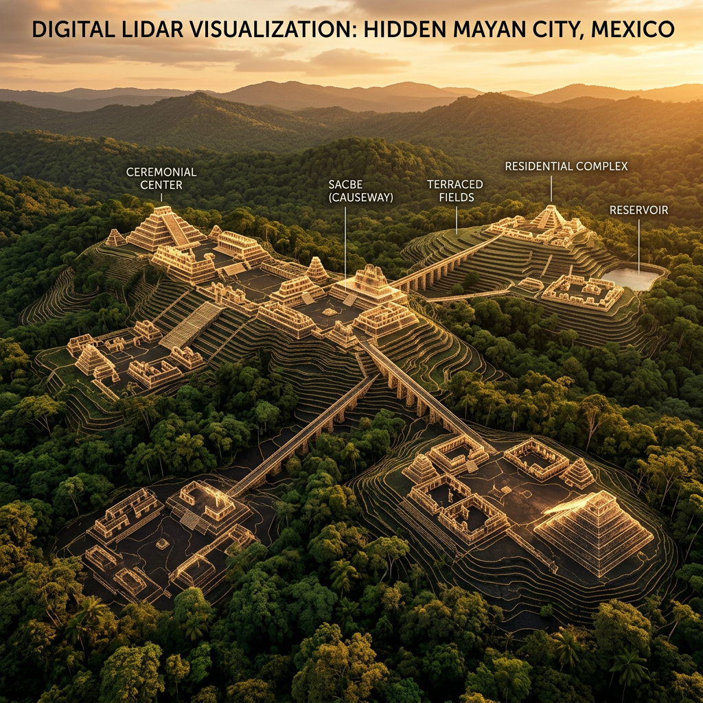 LiDAR Mapping Reveals a Massive 1,200-Year-Old 'Zapotec Cloud-City' and Defensive Paved Skyways in Oaxaca