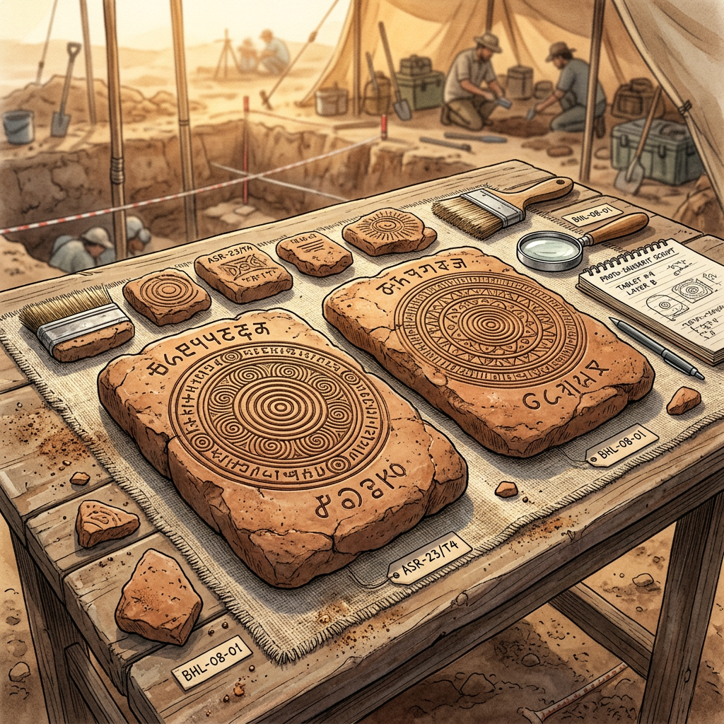 Scholars Identify 5th-Century BCE 'Rta-Dharma-Mandala' Clay Tablets in the Ghaggar Basin Detailing Cosmic Order