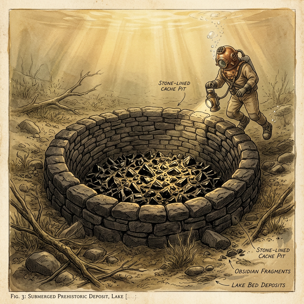 Submerged 'Obsidian-Lined' Offering Pits Found in Lake Sevan Reveal Origins of Ancient Armenian 'Water-Fire' Festivals