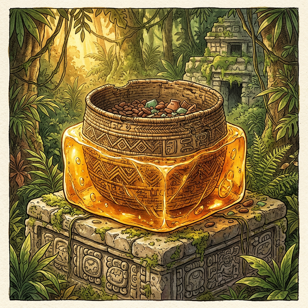 Discovery of 1,200-Year-Old 'Copal-Fused' Ritual Baskets in the Petén Jungle Points to Roots of the 'Festival of the Amber Breath'