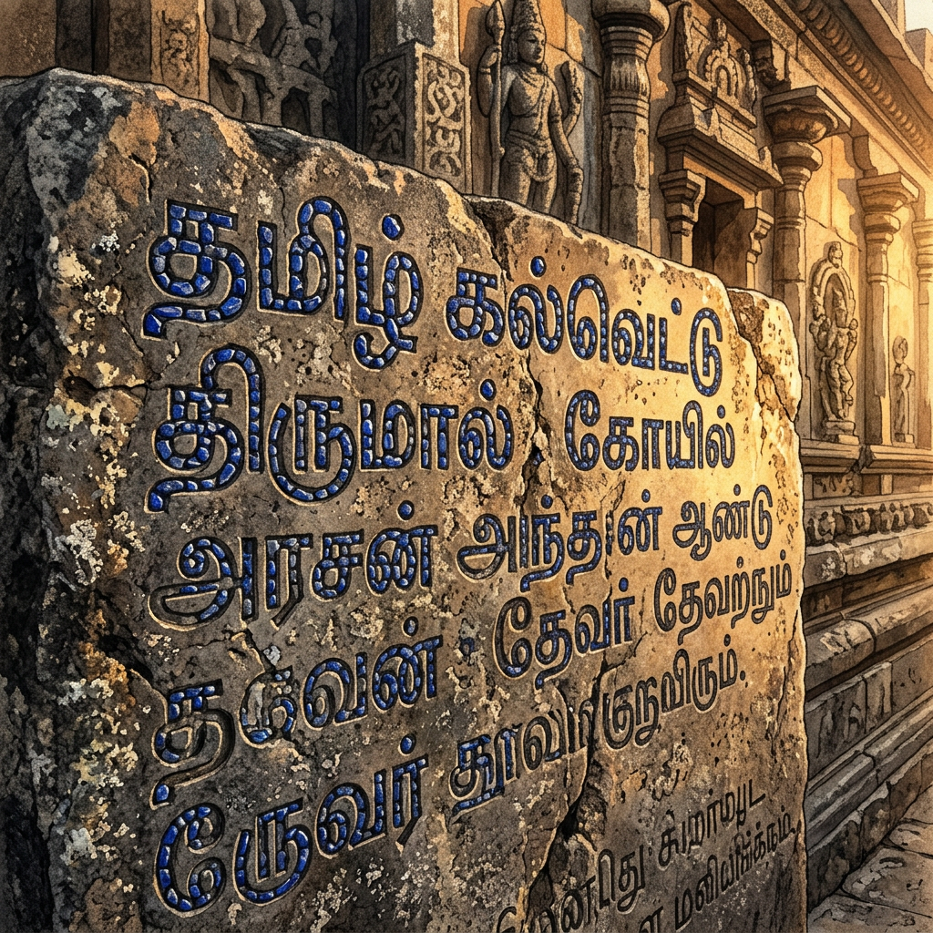 Restoration of 12th-Century 'Later-Chola' Era Temple in Tamil Nadu’s Rural Vellore District Reveals Hidden 'Lapis-Inlaid' Inscriptions on Ancient Maritime Trade Laws