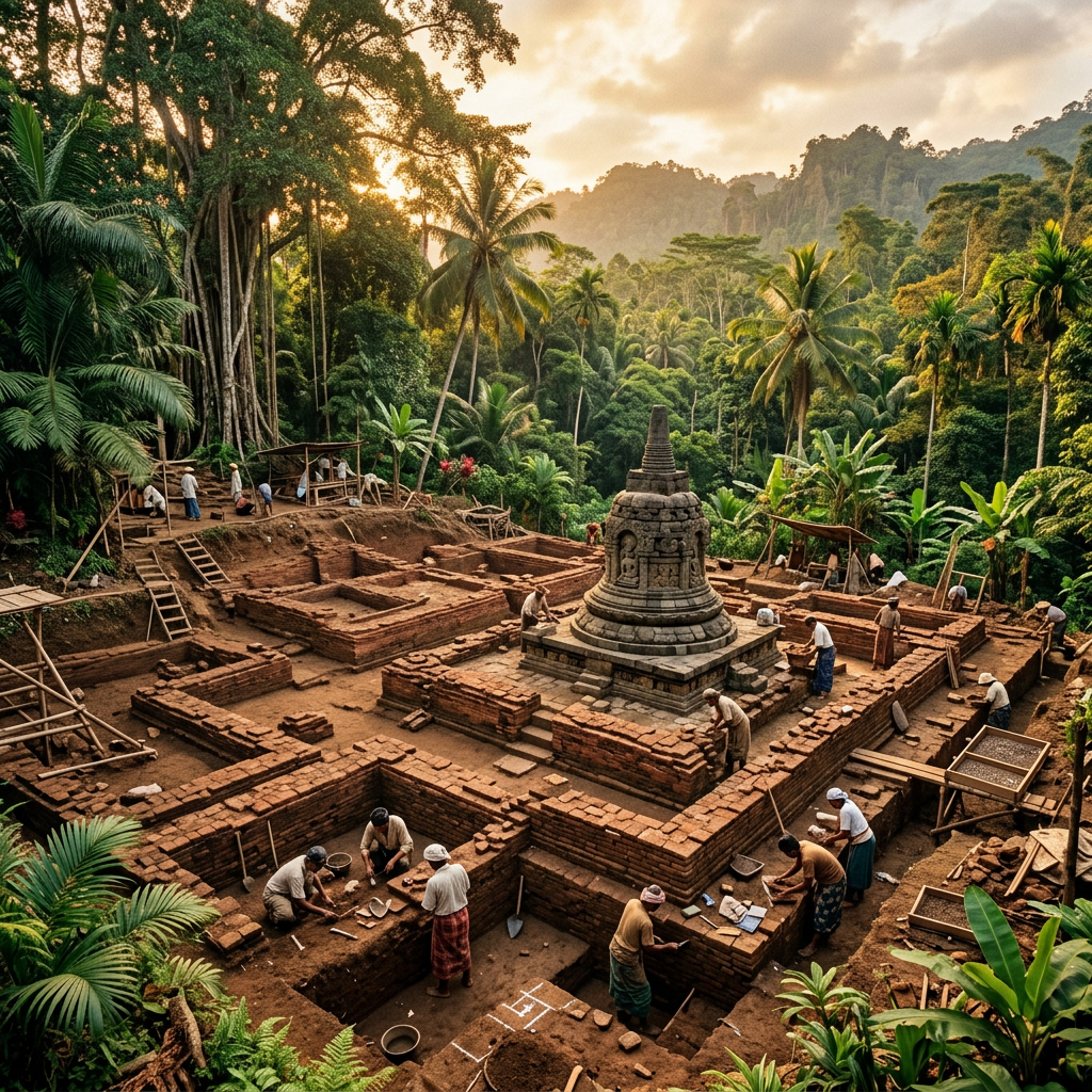 7th-Century Buddhist Vihara Foundations Unearthed in South Sulawesi Reveal Trans-Oceanic Monastic Networks