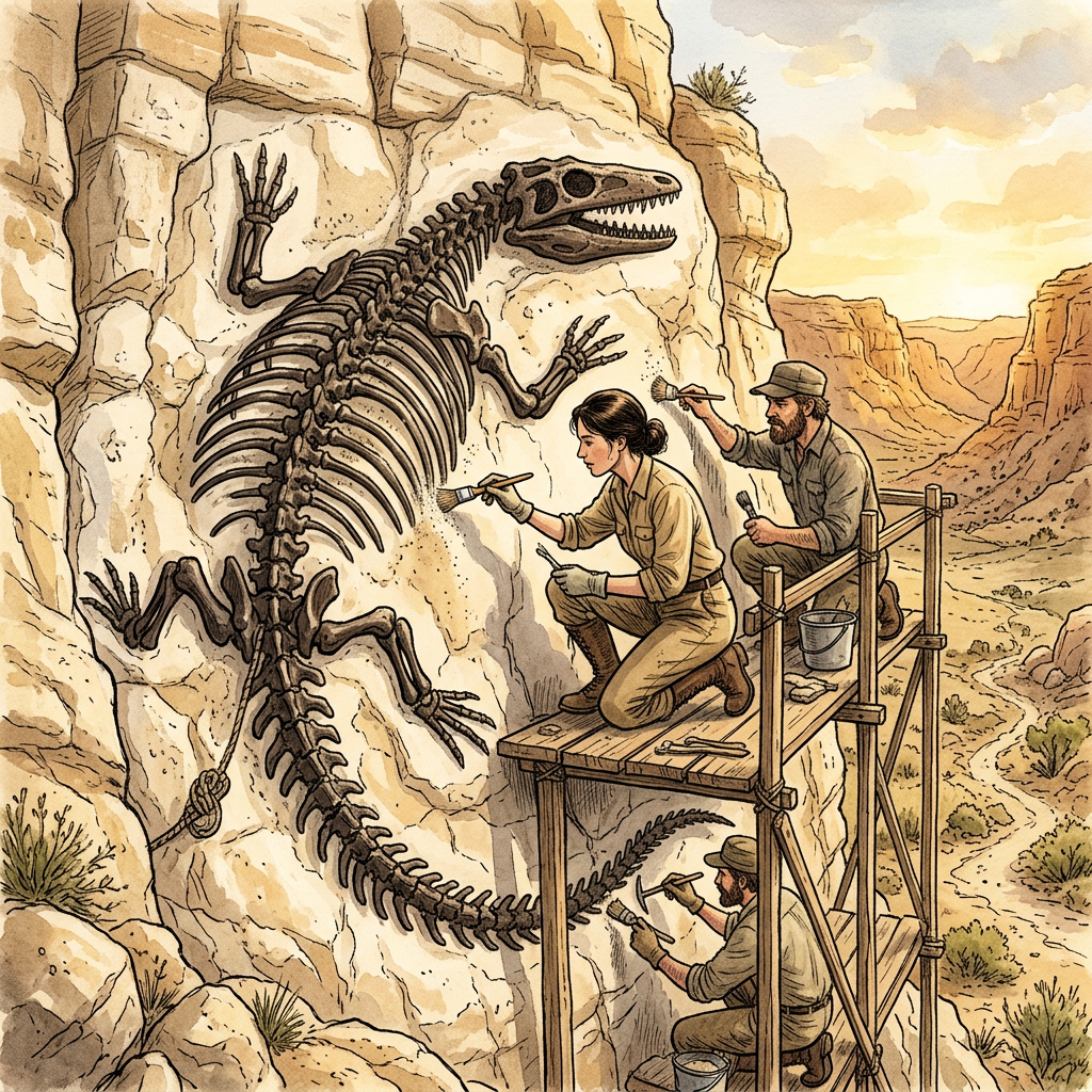 12-Million-Year-Old Fossil of a 'Giant Prehistoric Monitor Lizard' Ancestor Found in the Narmada Basin