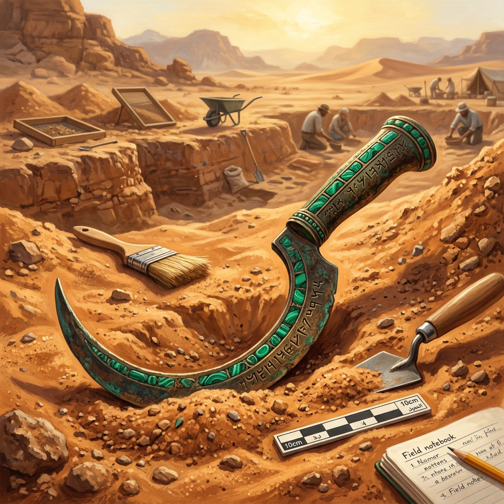 Excavation of 'Malachite-Inscribed' Ritual Sickles in Ancient Nabataea Reveals 2,000-Year-Old Roots of the 'Festival of the Sown Sand'