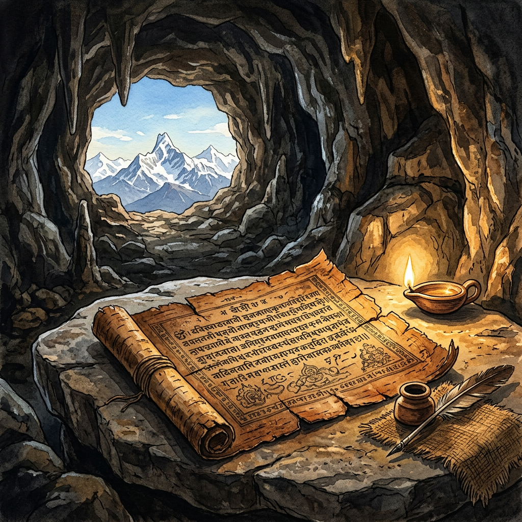 Discovery of 8th-Century 'Sunya-Pradipa' Manuscript in a Remote Zanskar Cave Reveals Early Synthesis of Vedic and Buddhist Concepts of Emptiness