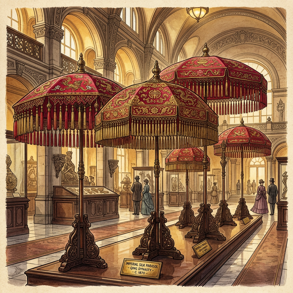 Berlin's Ethnological Museum Finalizes Repatriation of Rare 18th-Century 'Kingdom of Dahomey' Royal Parasols to Benin