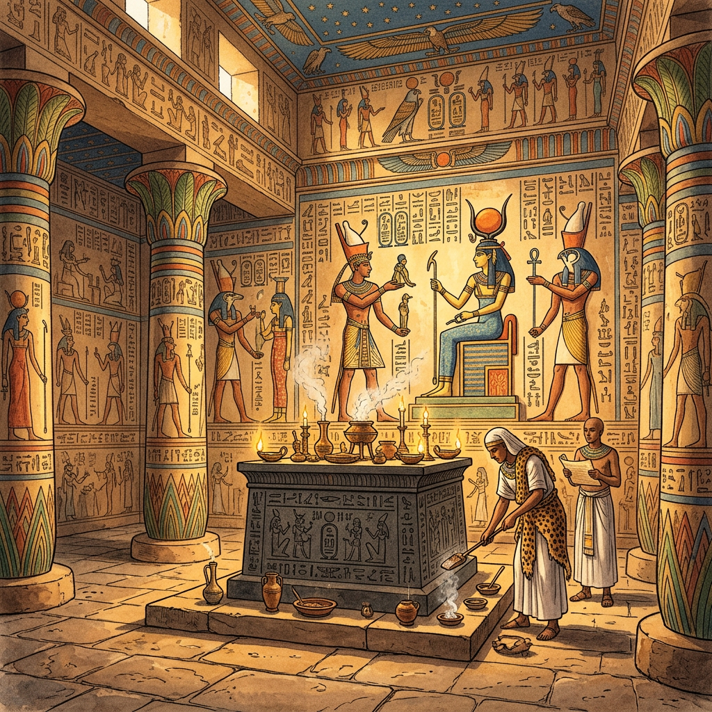 2,200-Year-Old Ptolemaic Temple of Isis with Intact Painted Reliefs Uncovered in Egypt’s Sohag