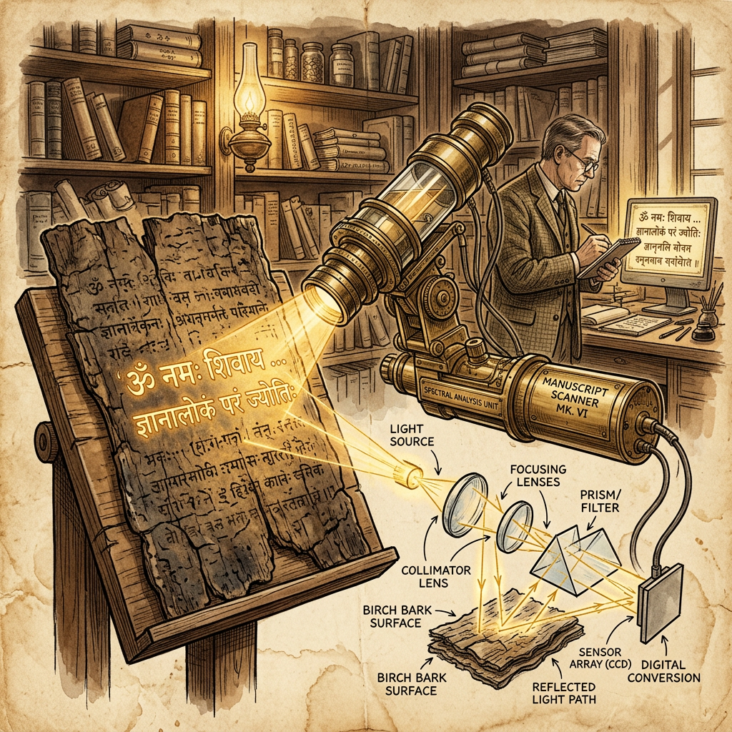 AI-Driven Decipherment of 8th-Century 'Sharada' Script Palimpsests Found in the Karakoram Range Unveils Lost Sanskrit Treatises on Theoretical Optics