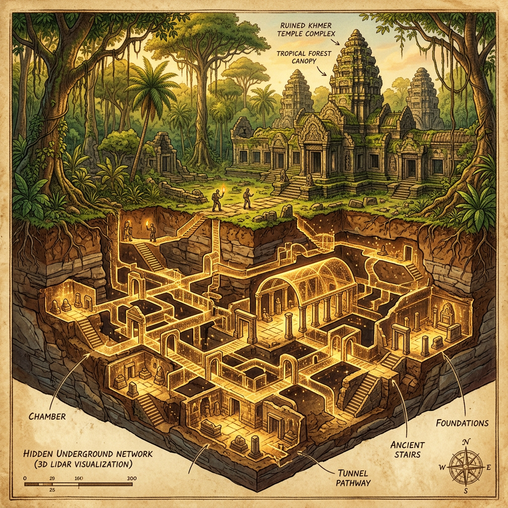 LiDAR Mapping Unveils 1,200-Year-Old 'Maya Underground Mycology Chambers' for Ritual Cultivation in Chiapas