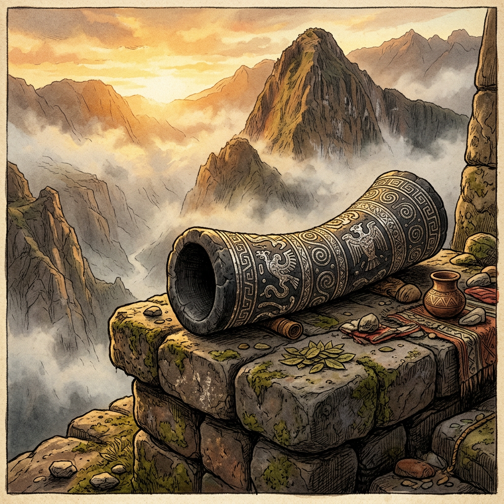 Rare 'Lead-Inlaid' Basalt Trumpets Found in High Andes Reveal 2,500-Year-Old Roots of 'Echo-Greeting' Festivals