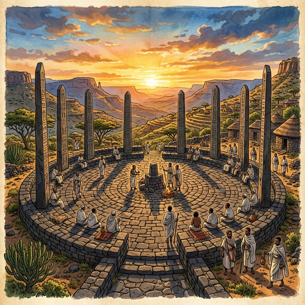 Massive 'Basalt-Paved' Dance Plaza Uncovered in Southern Ethiopia Points to 3,000-Year-Old Origins of Highland Harvest Rites