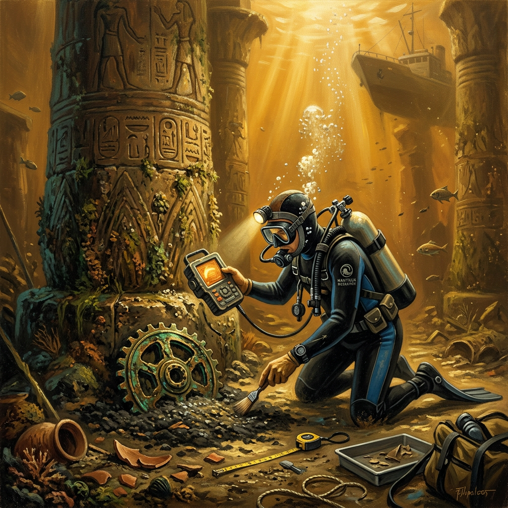 Rare 4th-Century BCE 'Hellenistic Astronomical Sphere' Fragment Discovered in Submerged Temple off Alexandria